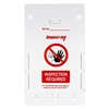 Inspect-tag Holders, English, Black, Red on White, Inspect-tag INSPECTION REQUIRED